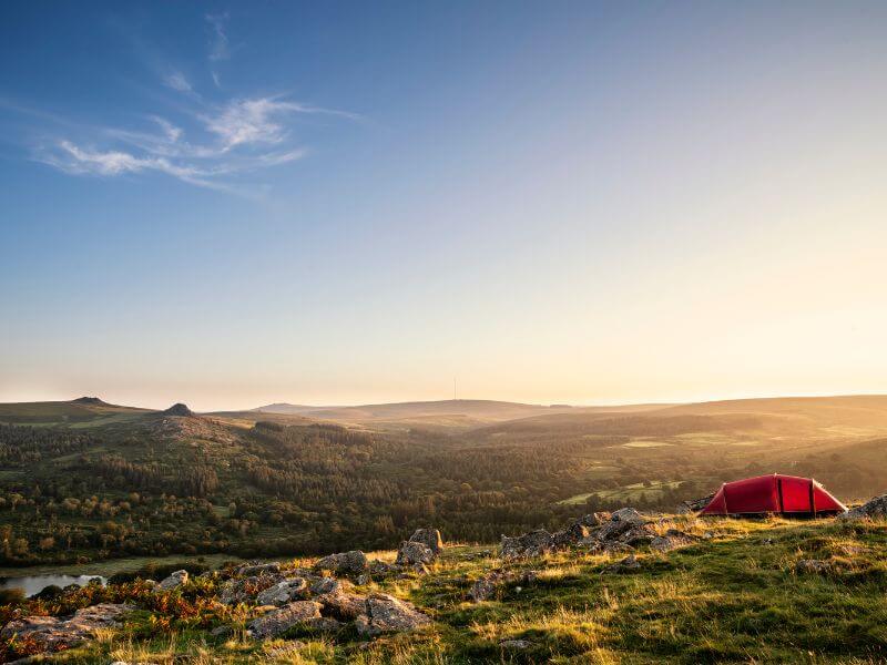 Camping on Dartmoor national park