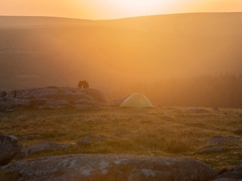 Camping on Dartmoor national park