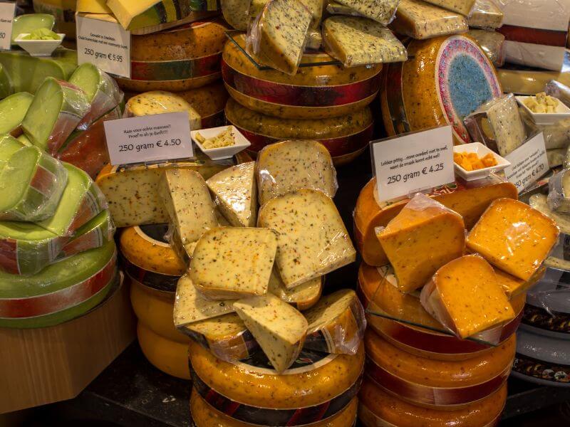 Dutch cheeses for sale in Amsterdam