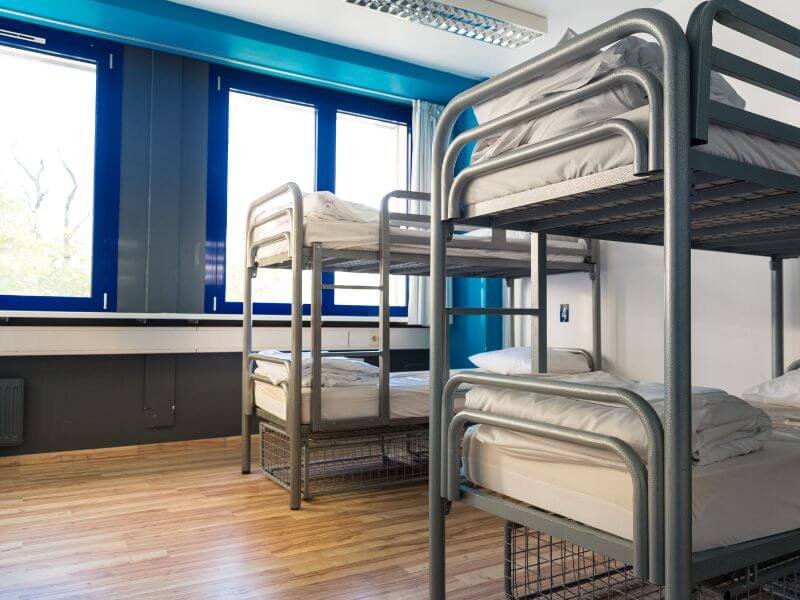 Hostel dorm in Europe