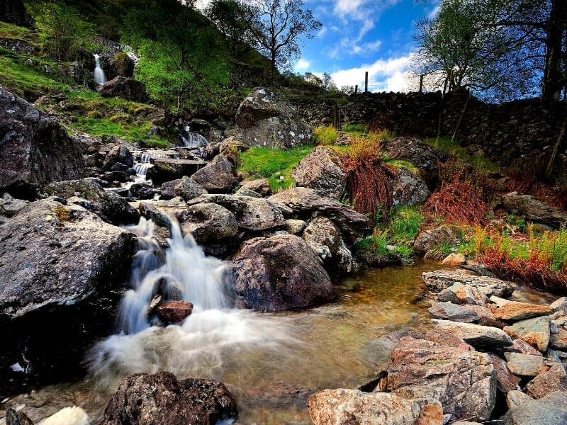 waterfall at Angle Tarn