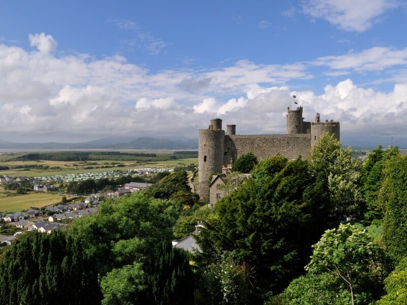 Harlech Castle in North Wales