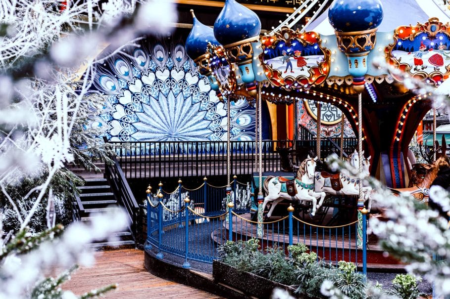 Merry Go Round in Tivoli Gardens in December